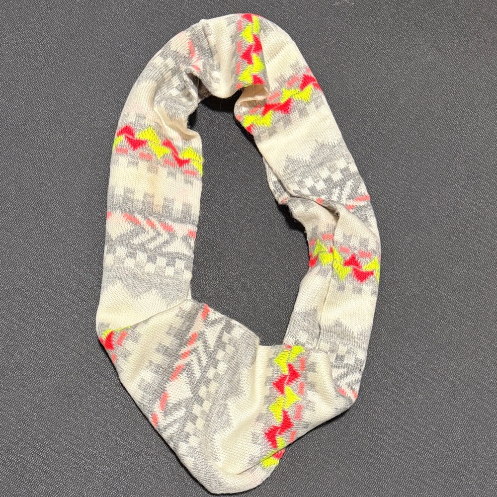Colorful Patterned Infinity Scarf - image 2